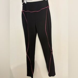 Missguided Pink and Black Leggings with Stylish Stitching